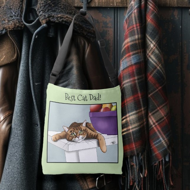 Sac Ajustable Fête des pères Orange Tabby Chat (Créateur téléchargé)
