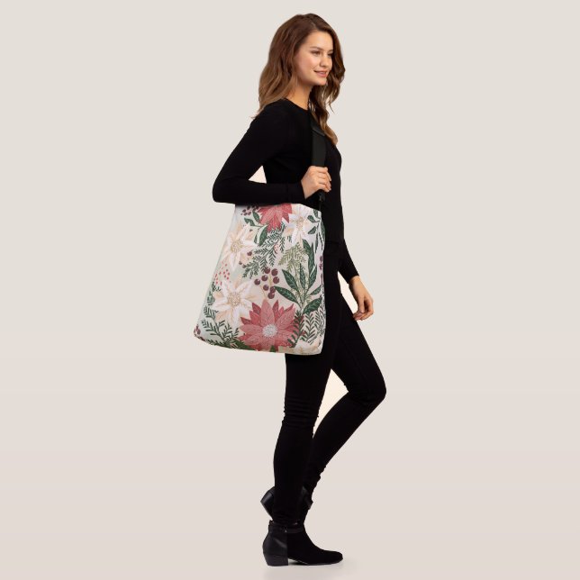 Sac Ajustable Fête moderne Poinsettia Noël (Sur le modèle)