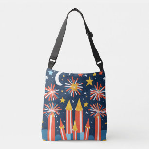 Sac Ajustable Feu d'artifice patriotique imprimé