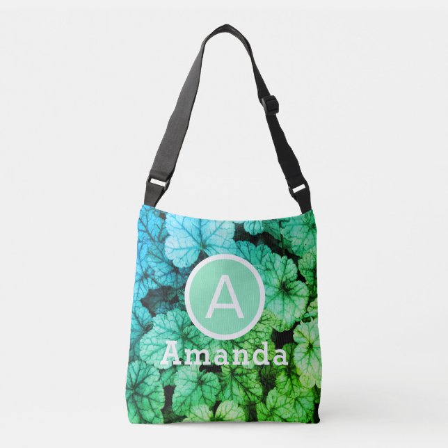 Sac Ajustable Feuillage vert clair et bleu (Devant)