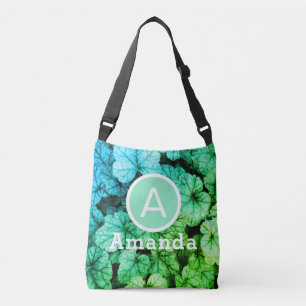 Sac Ajustable Feuillage vert et bleu clair