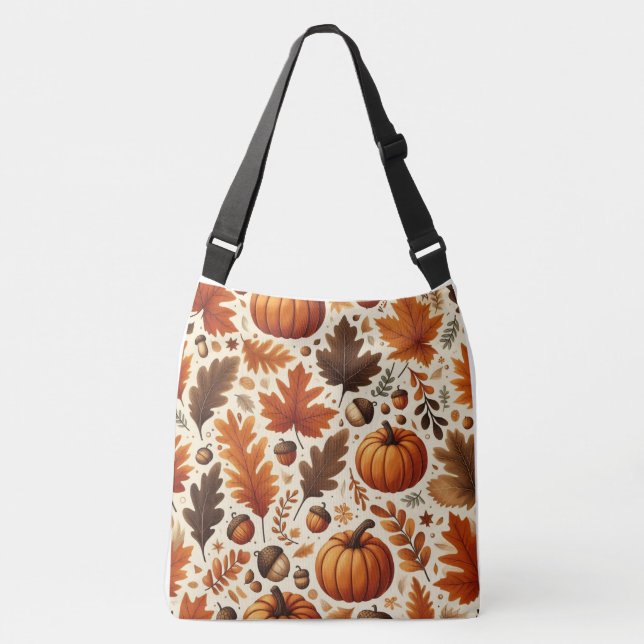 Sac Ajustable feuille/citrouille/cavernes Automne (Devant)