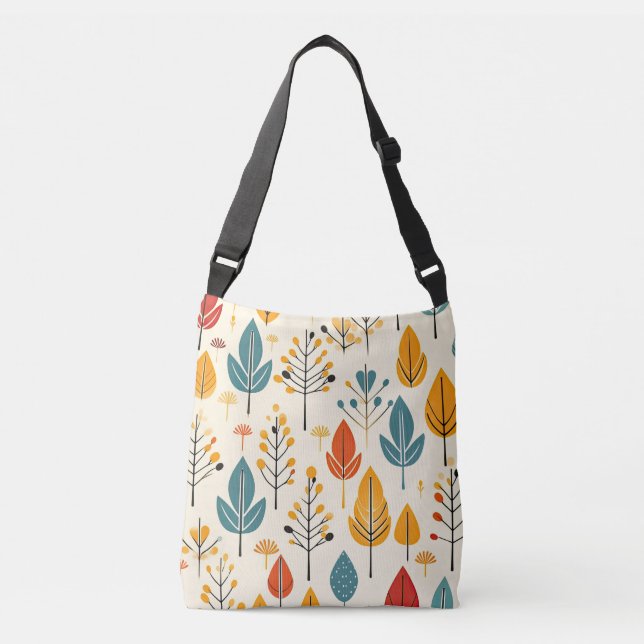 Sac Ajustable Feuilles d'automne rétro Feuilles d'automne Motif (Devant)