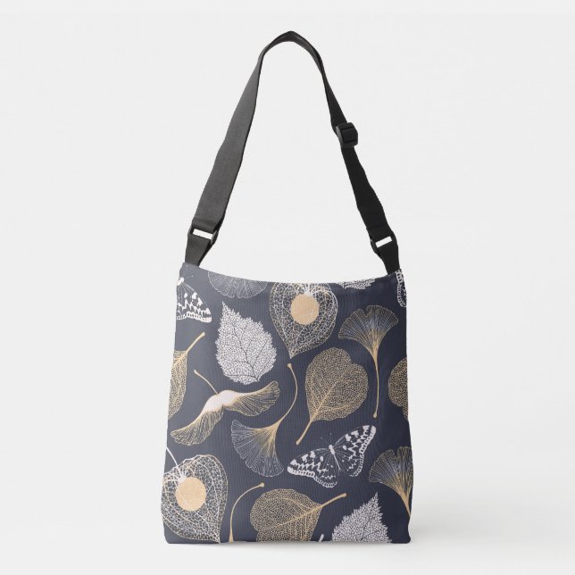 Sac Ajustable Feuilles de Ginkgo : Élégance florale incomparable (Devant)