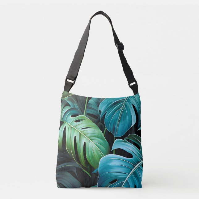 Sac Ajustable Feuilles de Monstera Botanique Feuillage Jungle Tr (Devant)