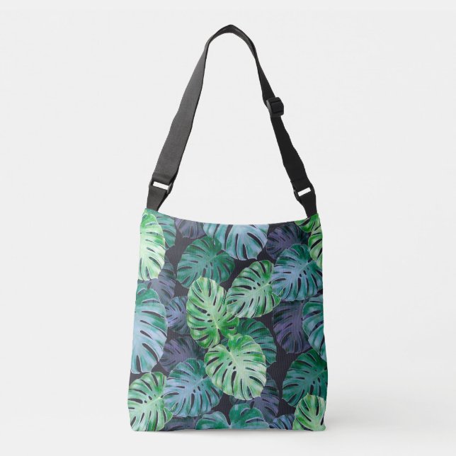 Sac Ajustable Feuilles de Monstera Tropical (Devant)