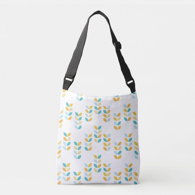 Sac Ajustable Feuilles pour bébés en Pastel (Devant)