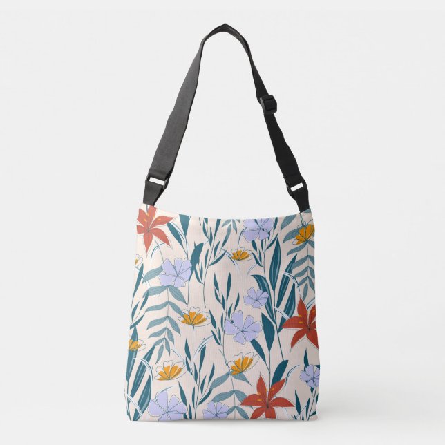 Sac Ajustable Feuilles tropicaux : Arrière - plan Abstrait à la  (Devant)