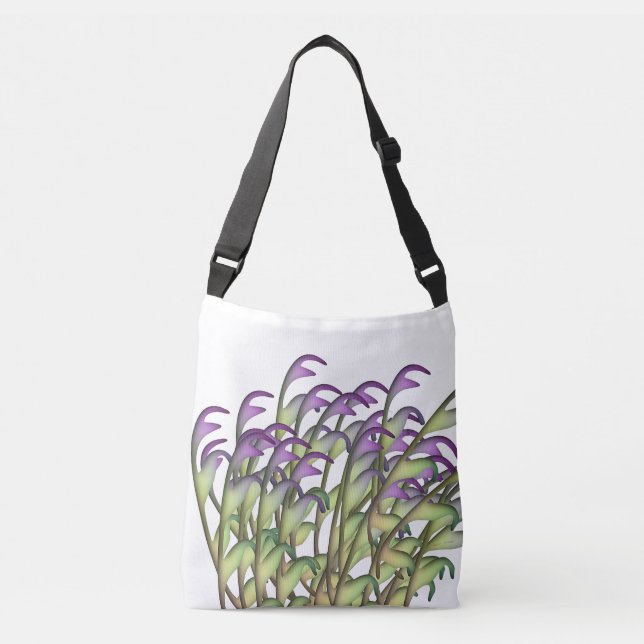 Sac Ajustable Feuilles verts pourpres (Devant)