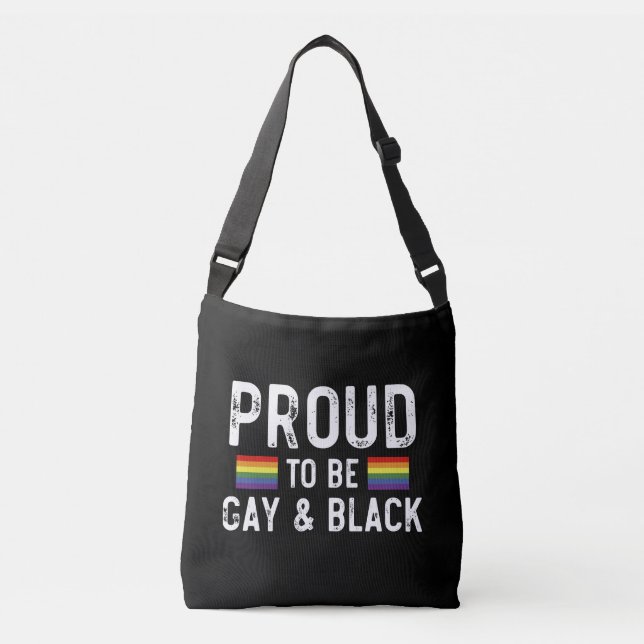 Sac Ajustable Fier D'Être Gay Et Black Pride Mois 2025 (Devant)