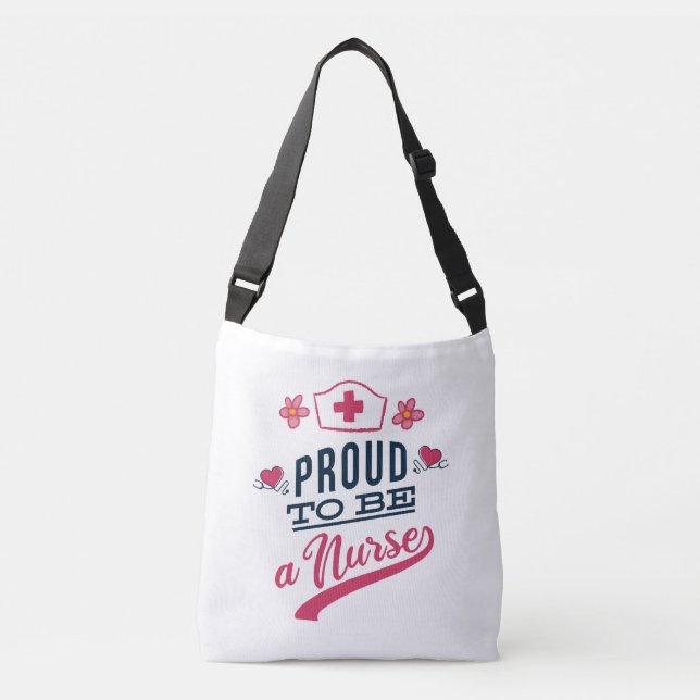 Sac Ajustable Fière d'être infirmière (Devant)