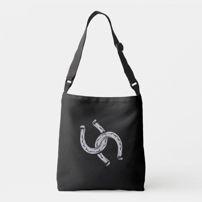 Sac Ajustable Fils de cheval en noir (Dos)