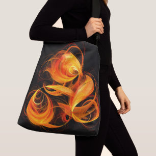 Sac Ajustable Fireball Abstrait Art Corps croisé