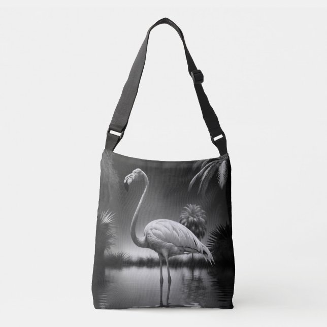 Sac Ajustable Flamant rose dans une piscine (Devant)