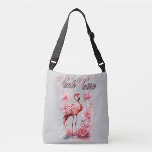 Sac Ajustable Flamant rose expressif   Élégance aquarelle