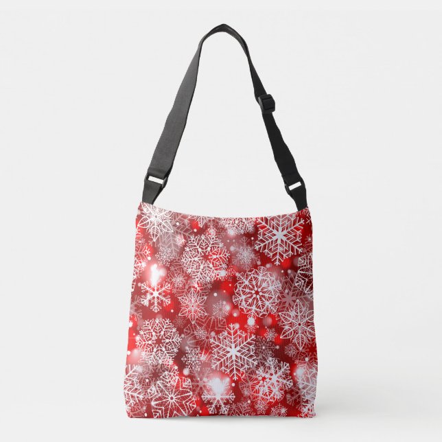 Sac Ajustable Flammes de neige sur rouge (Devant)