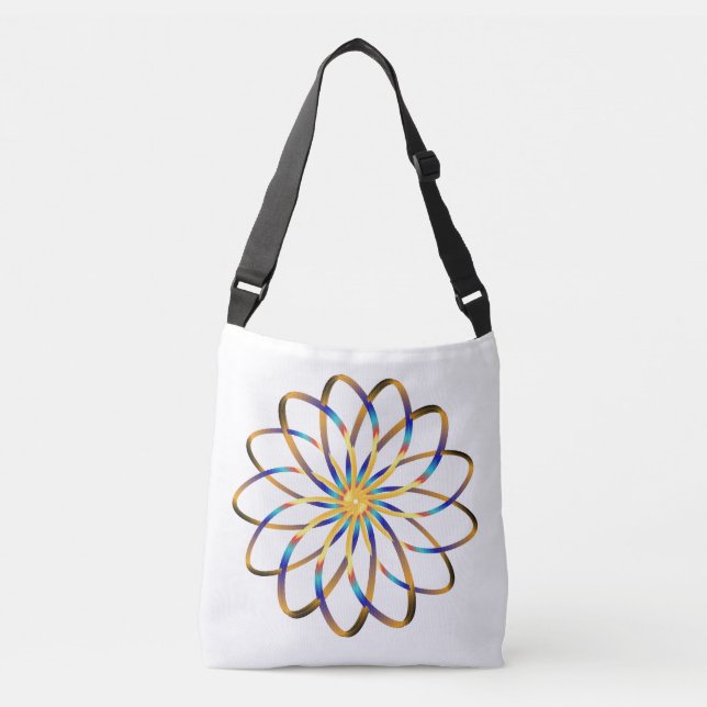 Sac Ajustable Fleur abstraite de blu (Devant)