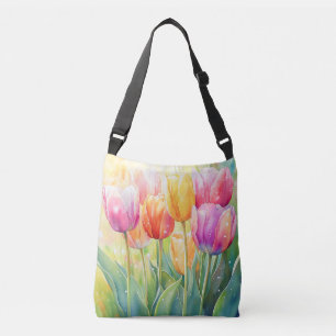 Sac Ajustable Fleur Aquarelle Ressort Jardin Tulip