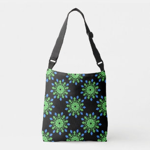 Sac Ajustable Fleur de néon vert et bleu