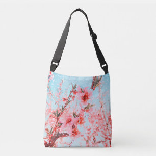 Sac Ajustable Fleur rose et pétales volants (ou neige ?)