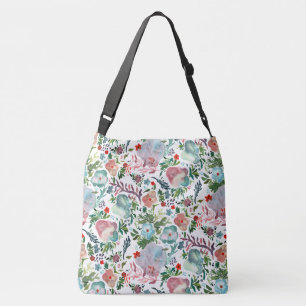 Sac Ajustable Fleur sauvage à l'aquarelle pastel