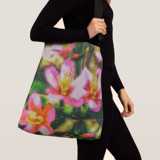 Sac Ajustable Fleurs à éclaboussures roses