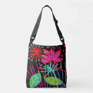 Sac Ajustable Fleurs Abstraites funky Fourre-tout