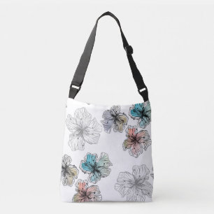 Sac Ajustable Fleurs alignées sans couture abstrait PA moderne