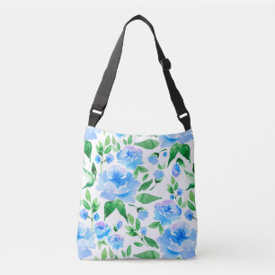 Sac Ajustable Fleurs bleu d'eau