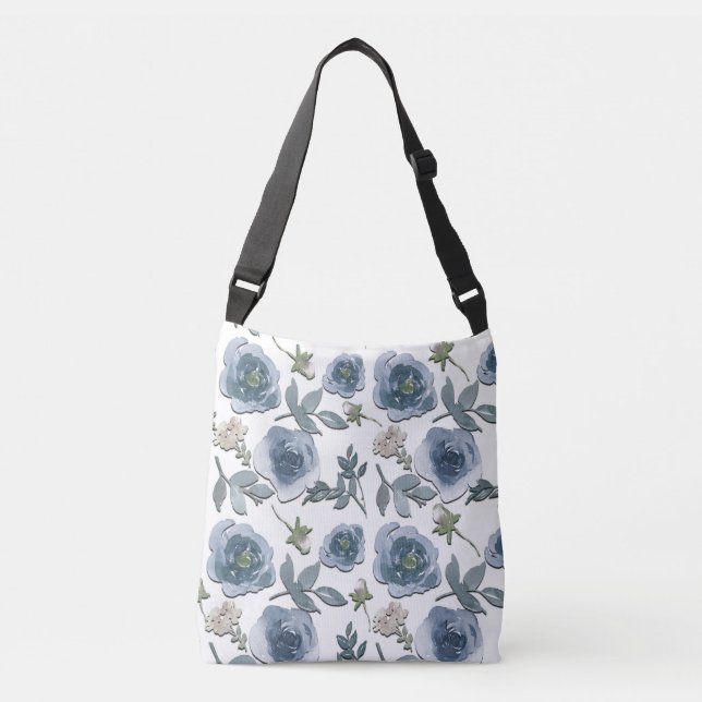 Sac Ajustable Fleurs bleues (Devant)