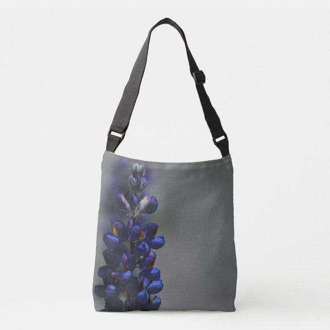Sac Ajustable fleurs bleues (Devant)