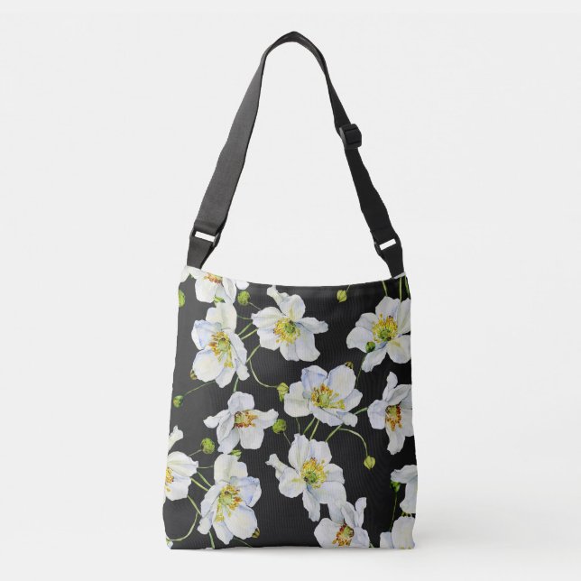 Sac Ajustable Fleurs chamomiles : Motif d'illustration aquarelle (Devant)