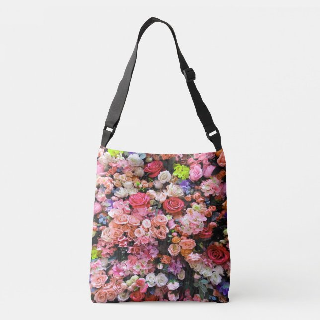 Sac Ajustable Fleurs colorées en Bouquet floral fleuri (Dos)