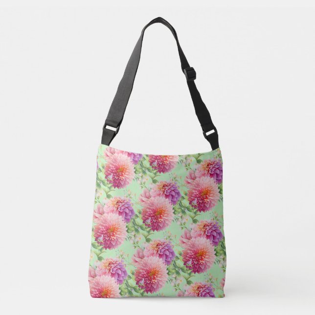 Sac Ajustable Fleurs Dahlia Roses (Devant)