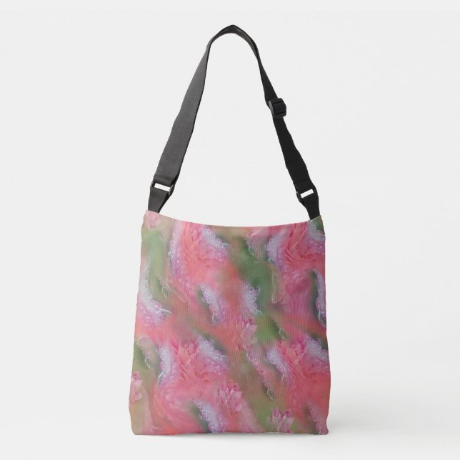 Sac Ajustable Fleurs de corail, d'herbe et de rose pivoine (Devant)