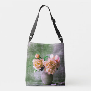 Sac Ajustable Fleurs de corail en Vase gris rose orange
