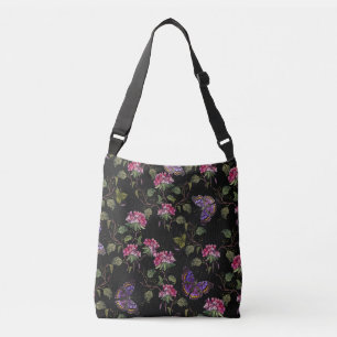 Sac Ajustable Fleurs de datura brodées : Art Botanique
