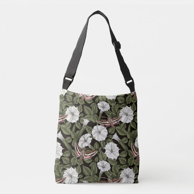 Sac Ajustable Fleurs de lune et sphinx Mois (Devant)