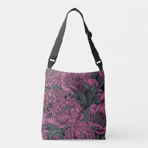 Sac Ajustable Fleurs de pivoines violettes