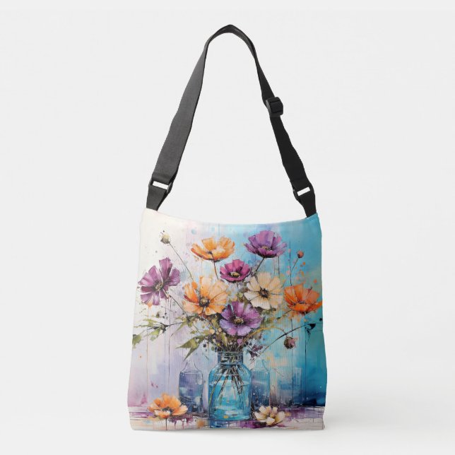 Sac Ajustable Fleurs de ressort d'aquarelle (Devant)