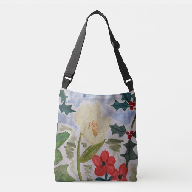 Sac Ajustable Fleurs d'hiver & Holly (Devant)