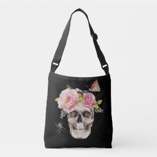 Sac Ajustable Fleurs du crâne Araignée papillon Halloween Cadeau