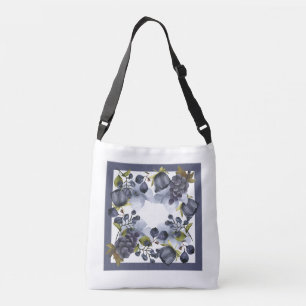 Sac Ajustable Fleurs et fruits bleus dans le cadre