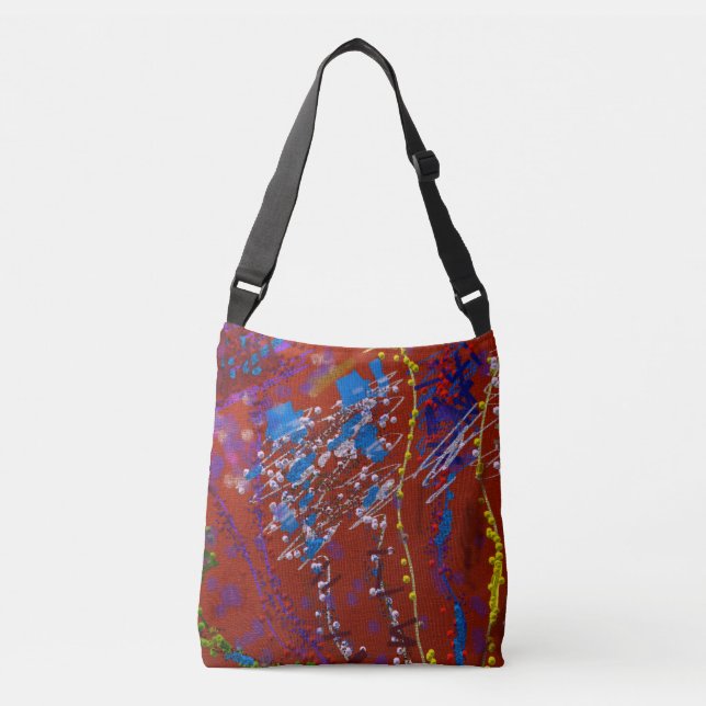 Sac Ajustable Fleurs Gribouillées Graffiti (Devant)