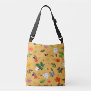 Sac Ajustable Fleurs jaunes et roses blanches 20