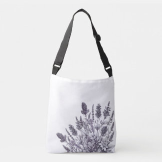 Sac Ajustable Fleurs noires et blanches