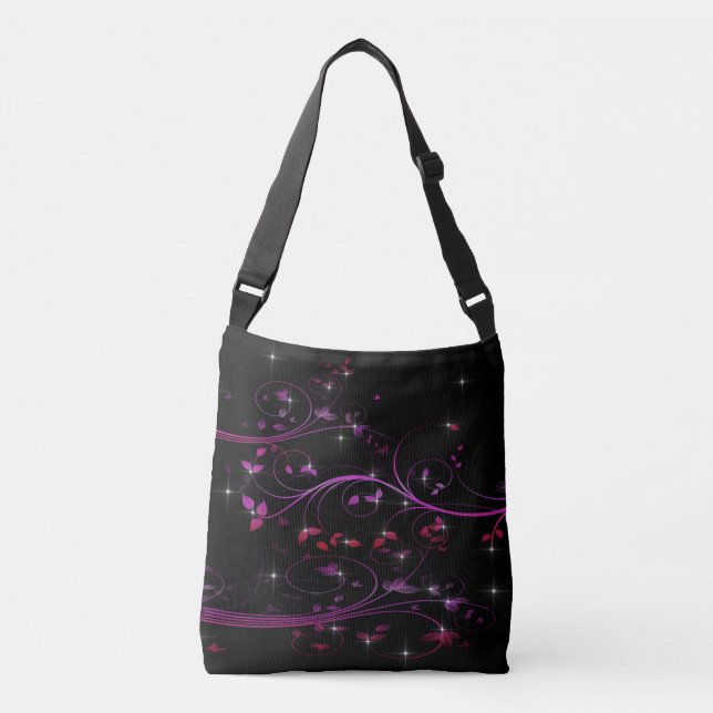 Sac Ajustable Fleurs roses chaudes (Devant)