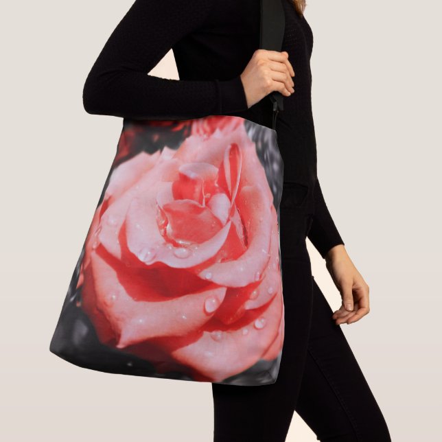 Sac Ajustable Fleurs Roses romantiques (De près)