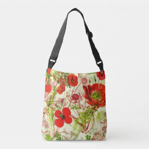Sac Ajustable Fleurs sauvages d'été des Vintages pavots Red Gr