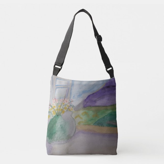 Sac Ajustable Fleurs Sur Le Rebord De Fenêtre (Devant)